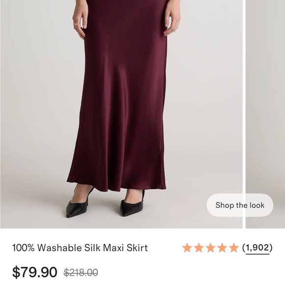 Quince Dresses & Skirts - Quince Burgundy Silk Maxi Skirt S
